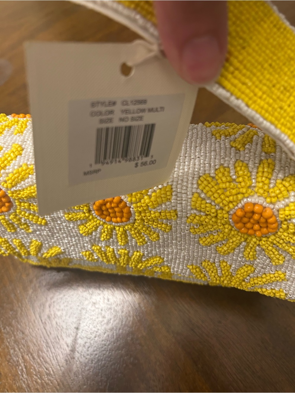 NWT SOL and MER Daisy 🌼 beaded handbag. - Picture 4 of 16